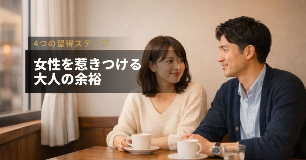 カフェのテーブルでコーヒーを前に向かい合って話す男女